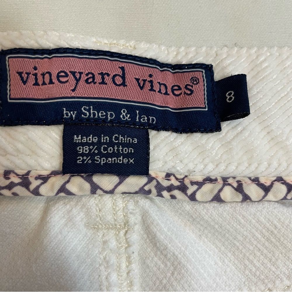 Vineyard Vines Vineyard Vines White Chilmark Corduroy Straight Leg Pants S Size 30" / US 8 / IT 44 - 5 Thumbnail