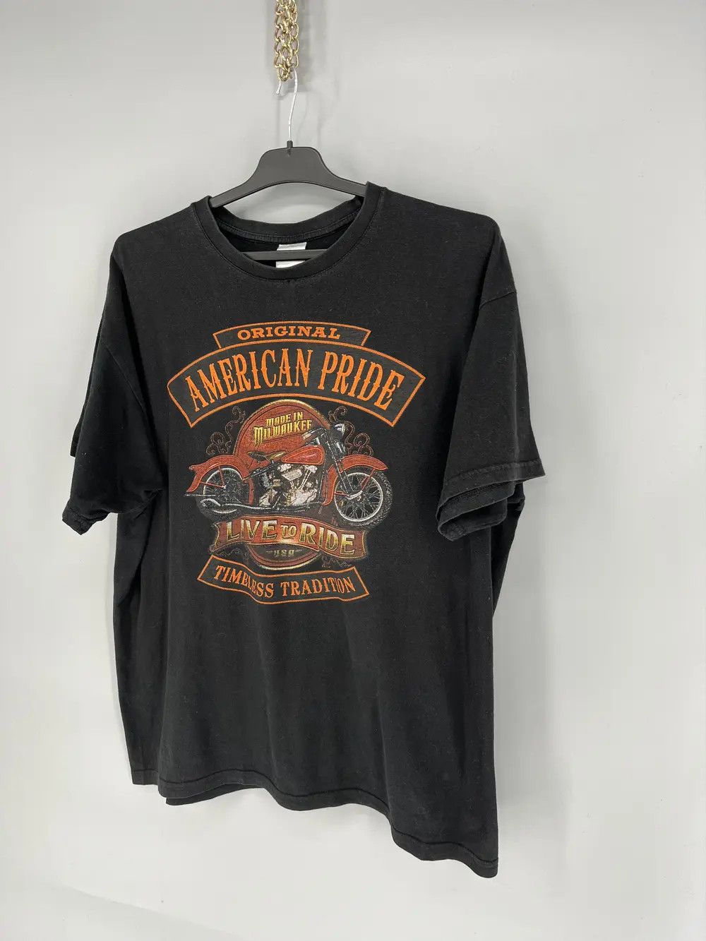Vintage American Pride Vintage Graphic Tee Black T-shirt Size XL Size US XL / EU 56 / 4 - 3 Thumbnail