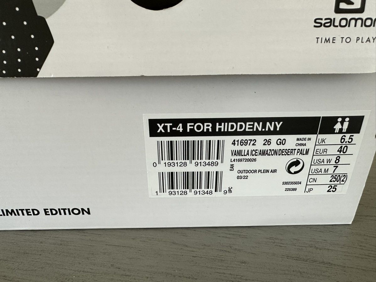 HIDDEN × Salomon Hidden NY x Salomon XT-4 Sneakers Size US 7 / EU 40 - 22 Thumbnail