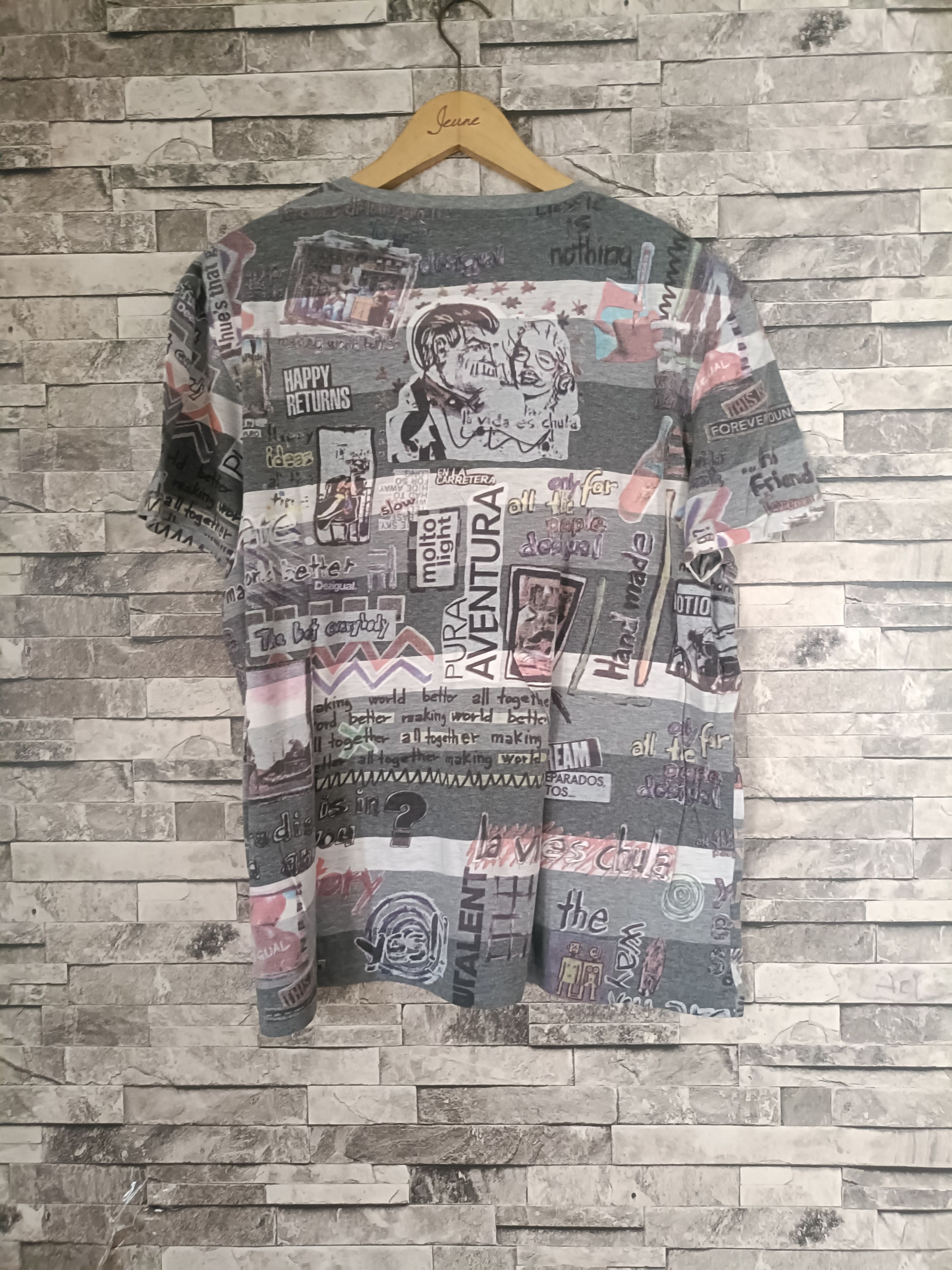 Desigual Desigual all over print tshirt Size US XL / EU 56 / 4 - 4 Thumbnail