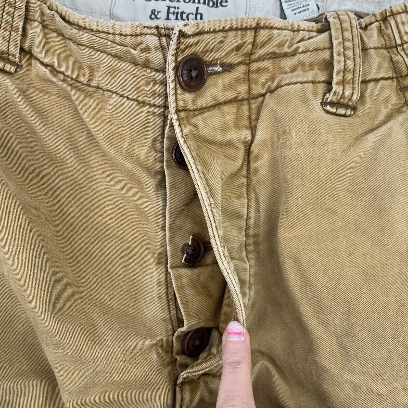 Abercrombie & Fitch Y2K Abercrombie Fitch 32 Cargo Shorts Baggy Distressed Heavy Size US 32 / EU 48 - 4 Thumbnail