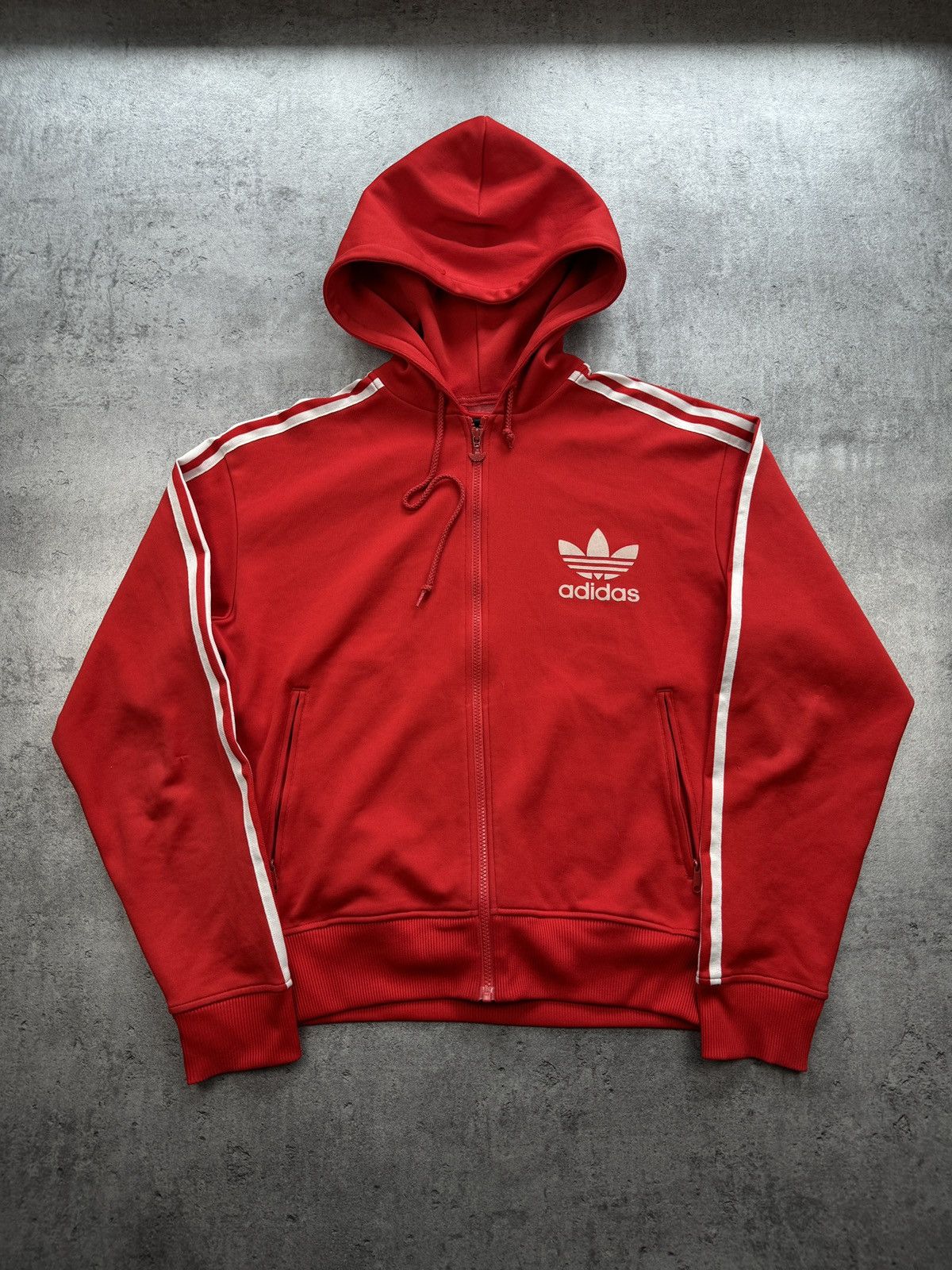 Adidas × Vintage Adidas 3 Stripes zip boxy vintage rap skate y2k logo rare Size US L / EU 52-54 / 3 - 2 Thumbnail