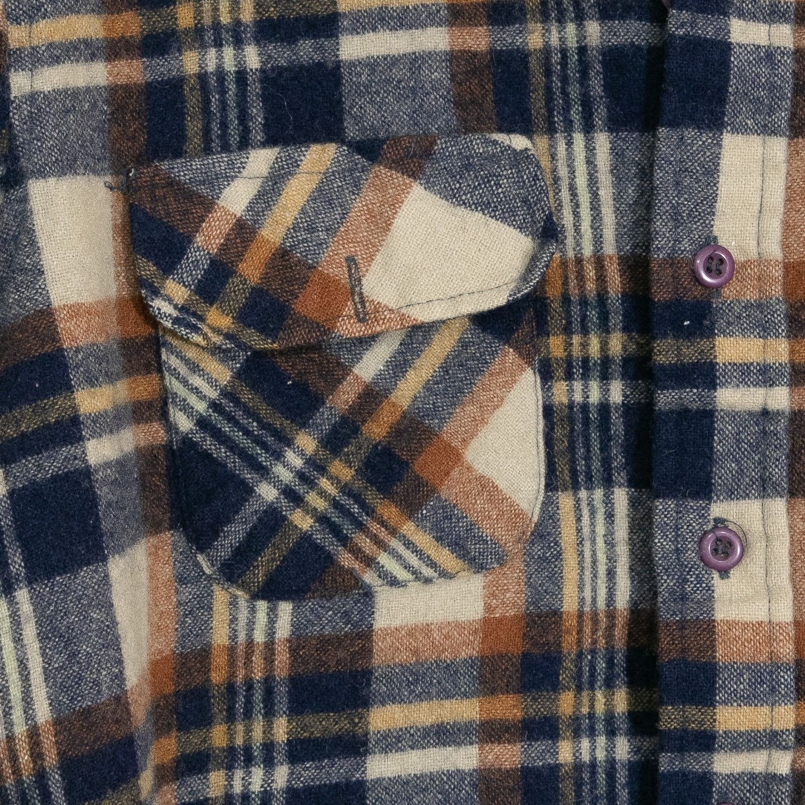 Gap Vintage 80s Gap Wool Blend Flannel Button Up Shirt Large Size US L / EU 52-54 / 3 - 3 Thumbnail