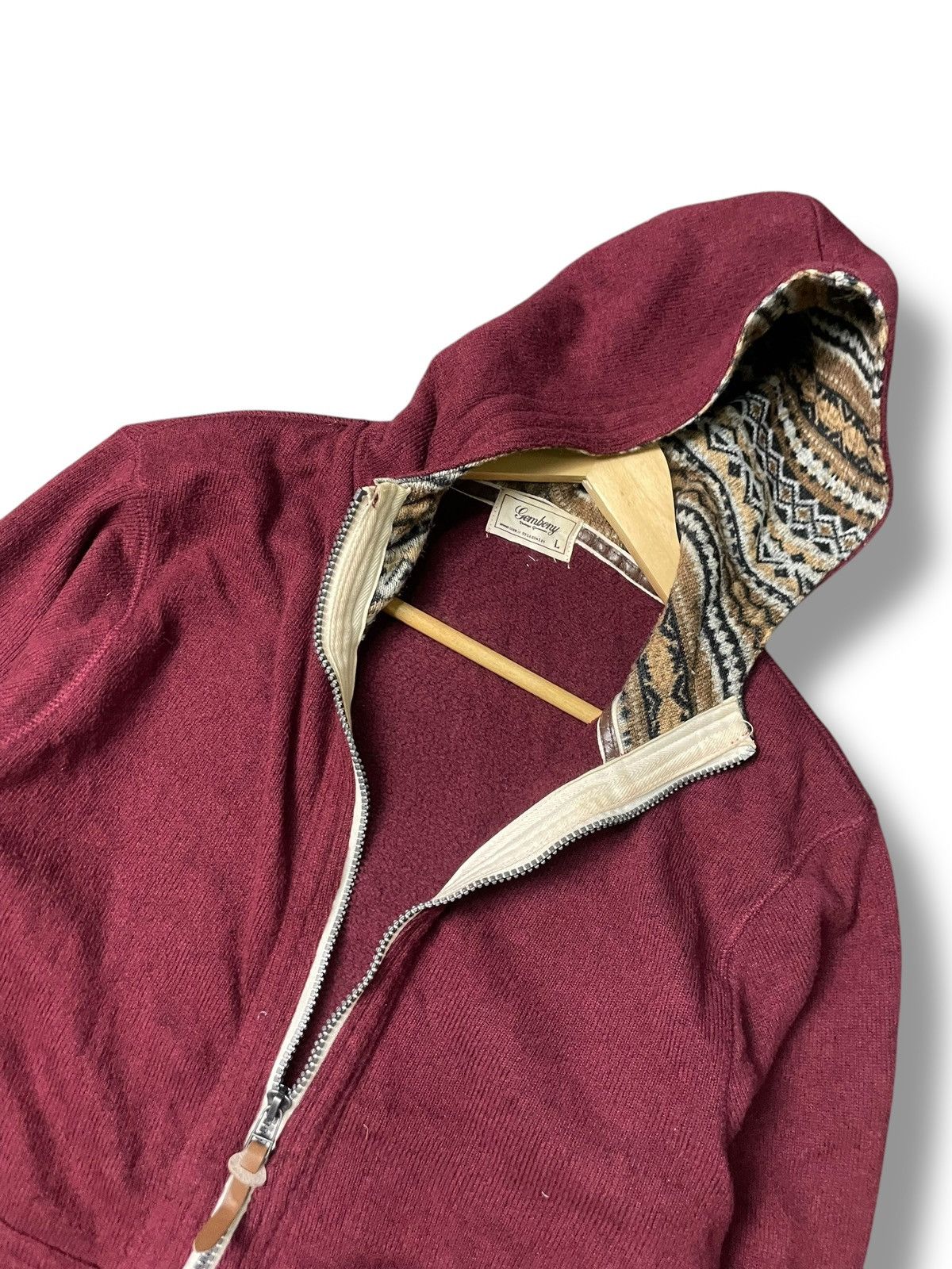 Japanese Brand × Vintage GEMBONY Vintage Garments Hooded Zipper Jacket (82) Size US L / EU 52-54 / 3 - 6 Thumbnail