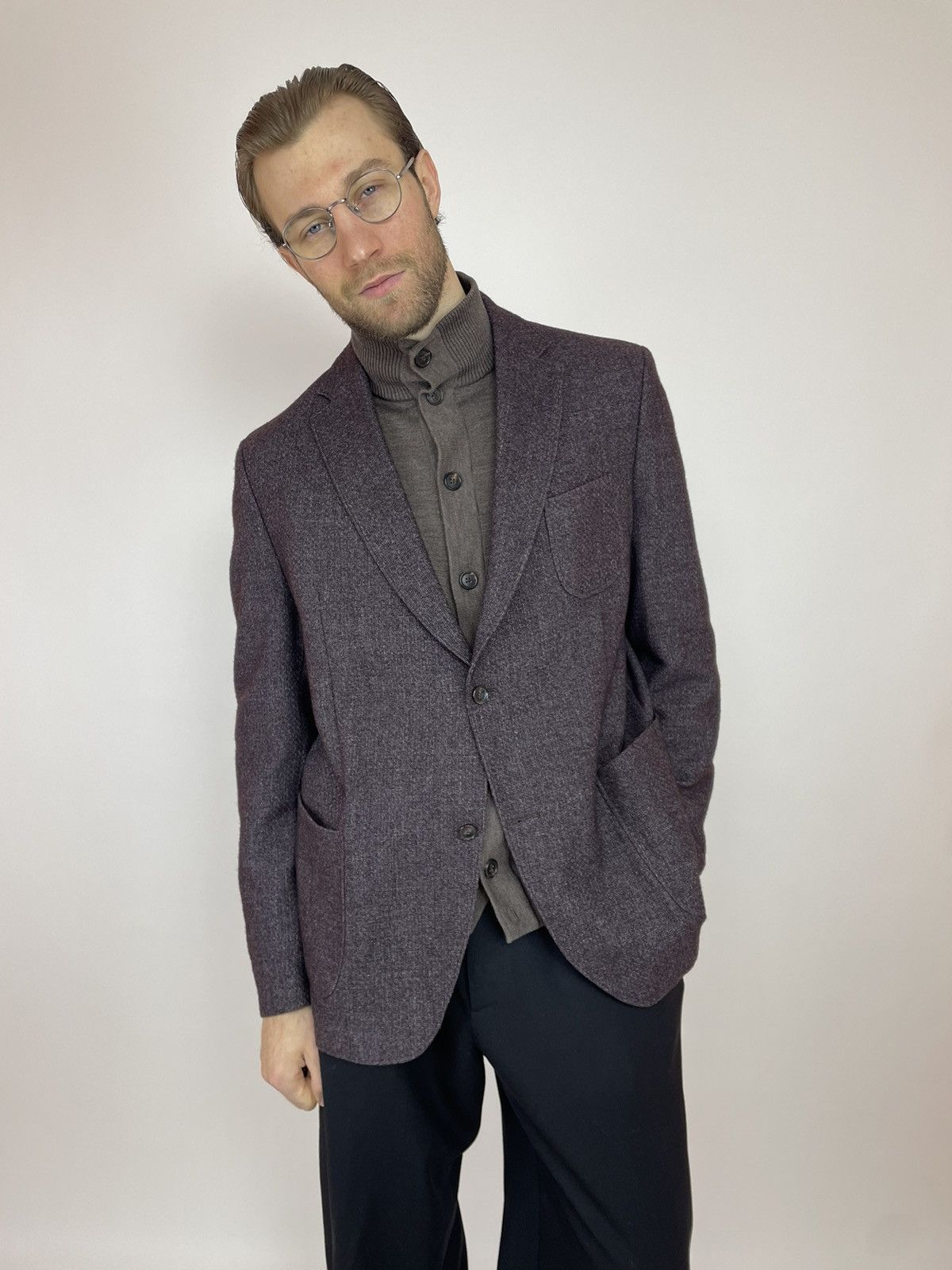 Bugatti Bugatti Wool Unlined blazer toscana pockets Mens size 58 Size 54R - 11 Thumbnail