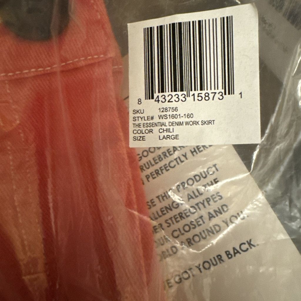 Wildfang Wildfang The Essential Denim Work Skirt Large Retails $98 Size 34" / US 12 / IT 48 - 4 Thumbnail