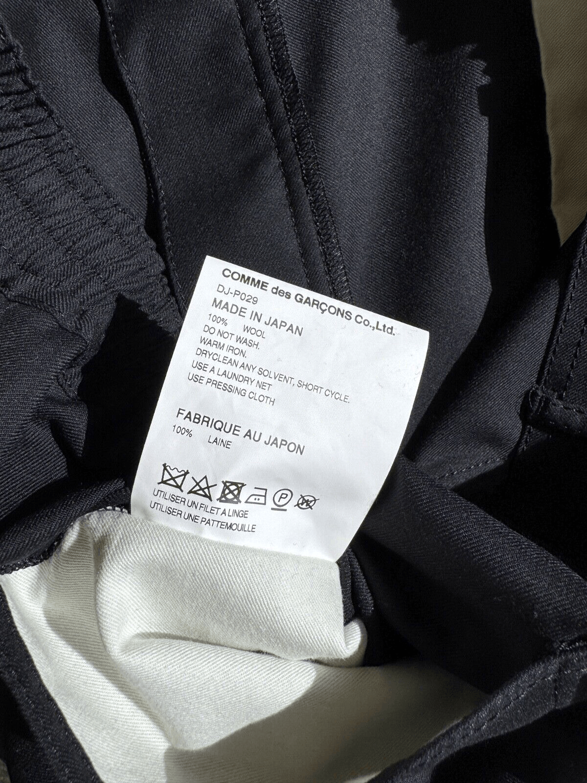 Comme des Garcons Homme Deux Comme des Garçons Homme Deux Black Four-Pocket Trousers L Size US 36 / EU 52 - 6 Thumbnail