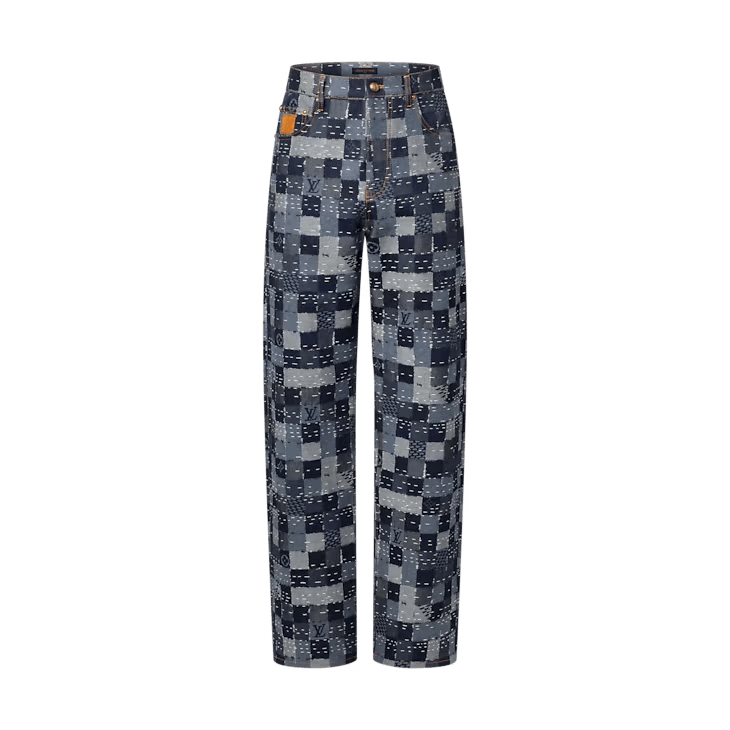 Louis Vuitton Damier Denim Skate Trousers Size US 34 / EU 50 - 1 Thumbnail