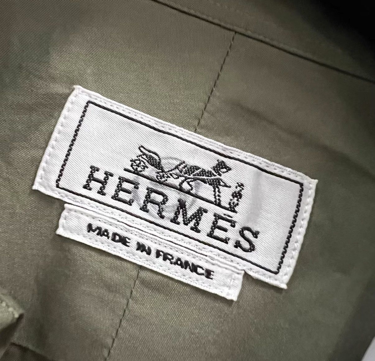 Hermes Hermès Green Color-blocked Shirt J41 Size US M / EU 48-50 / 2 - 4 Thumbnail