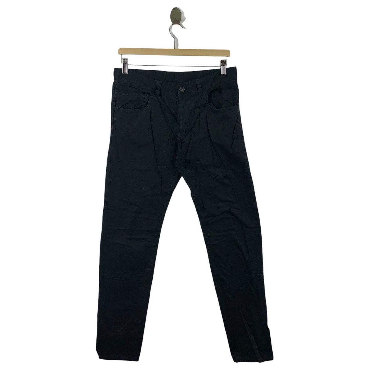 Issey Miyake × Japanese Brand × Tete Homme TETE HOMME issey miyake black colour jeans Size US 31 - 1 Thumbnail