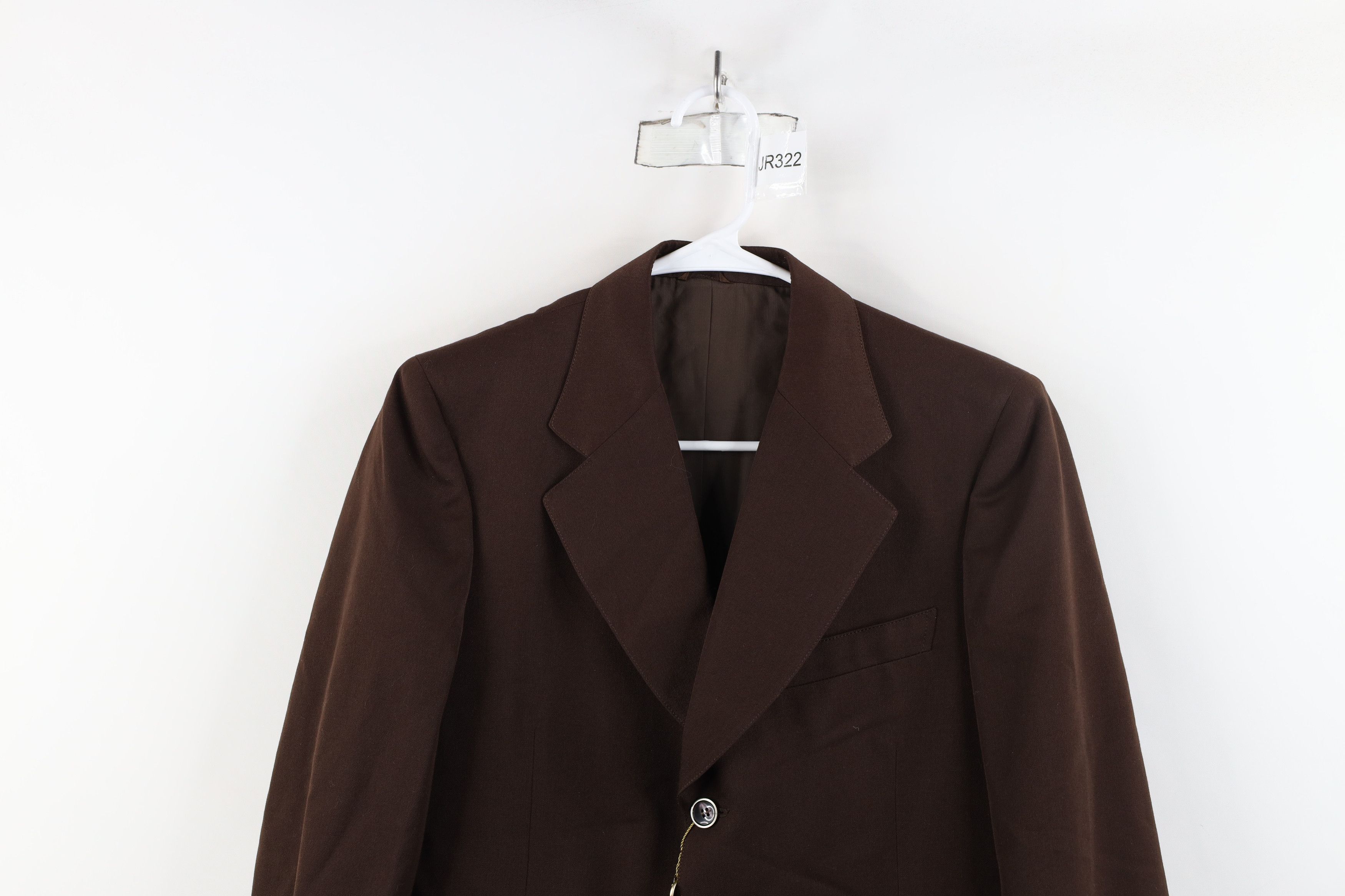 Vintage Deadstock Vintage 50s 60s Streetwear Blazer Jacket Brown Size US L / EU 52-54 / 3 - 2 Thumbnail