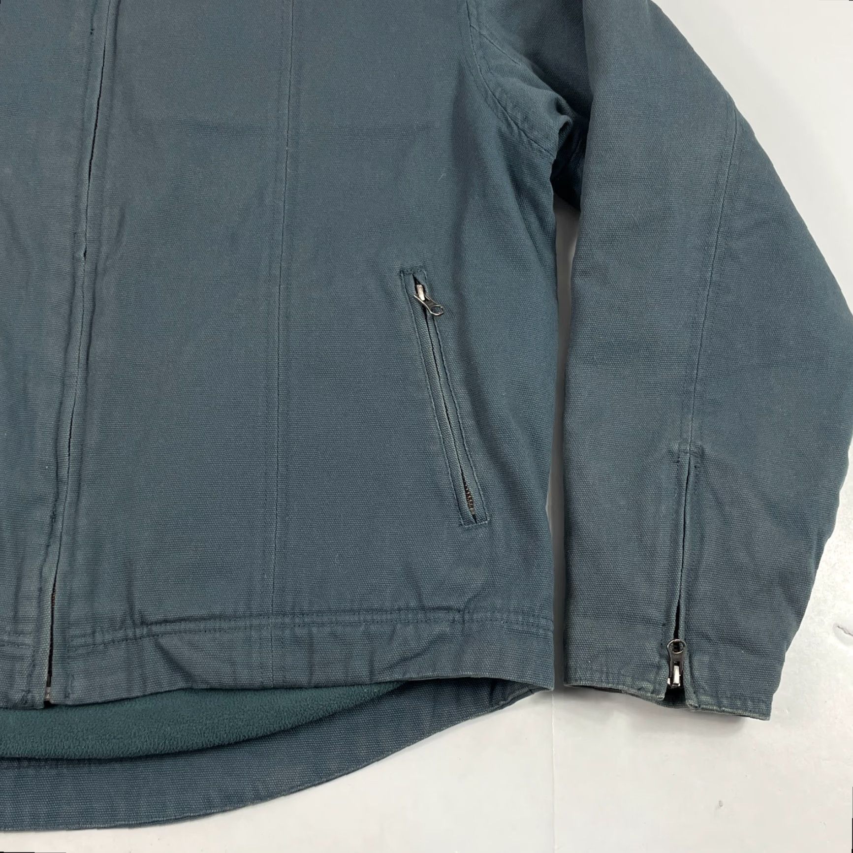 Vintage Duluth Jacket Mens Large Blue Canvas Workwear Bomber Zip Pockets Lined Zippered Cuffs L Size US L / EU 52-54 / 3 - 4 Thumbnail