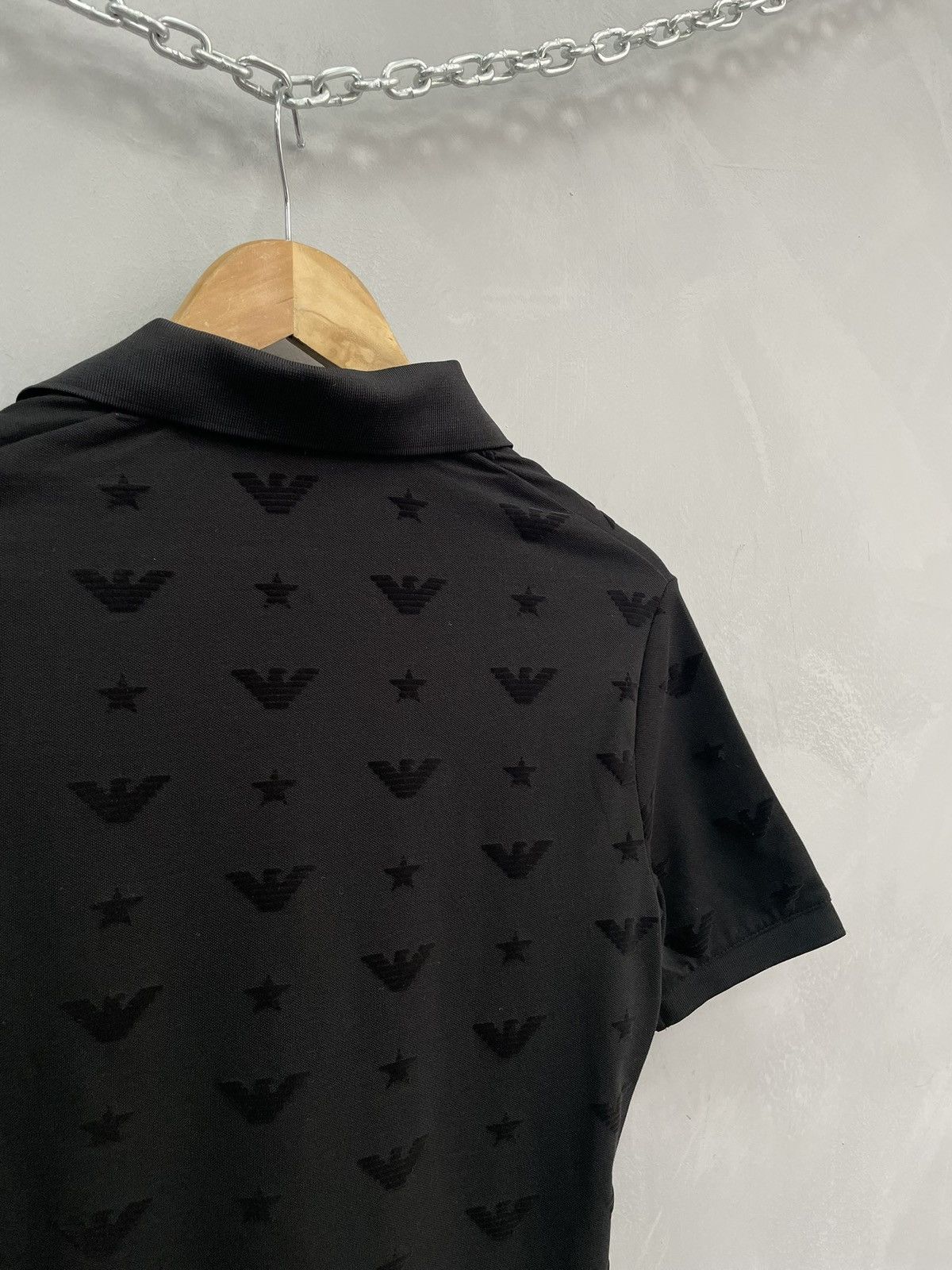 Emporio Armani Rare monogram archive Emporio Armani Polo t shirt Size US XS / EU 42 / 0 - 10 Thumbnail