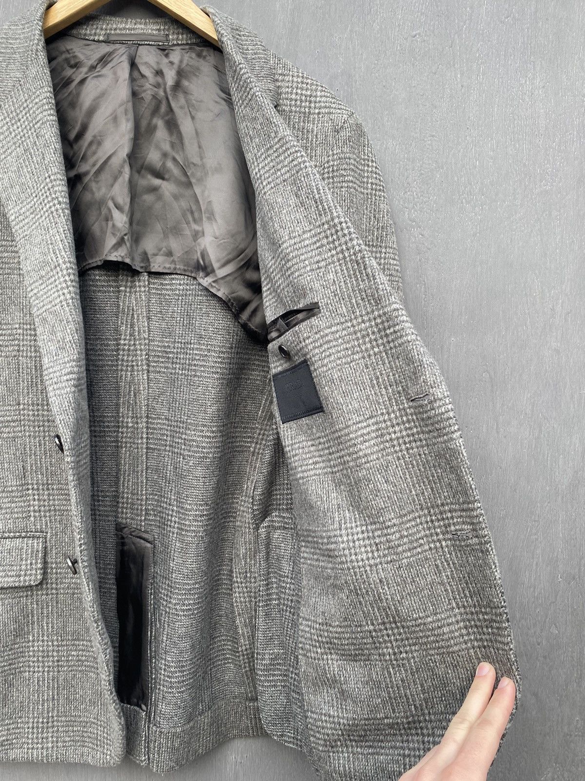 Prada Prada Wool / Alpaca Plaid blazer jacket size 54 R Size 54R - 7 Thumbnail