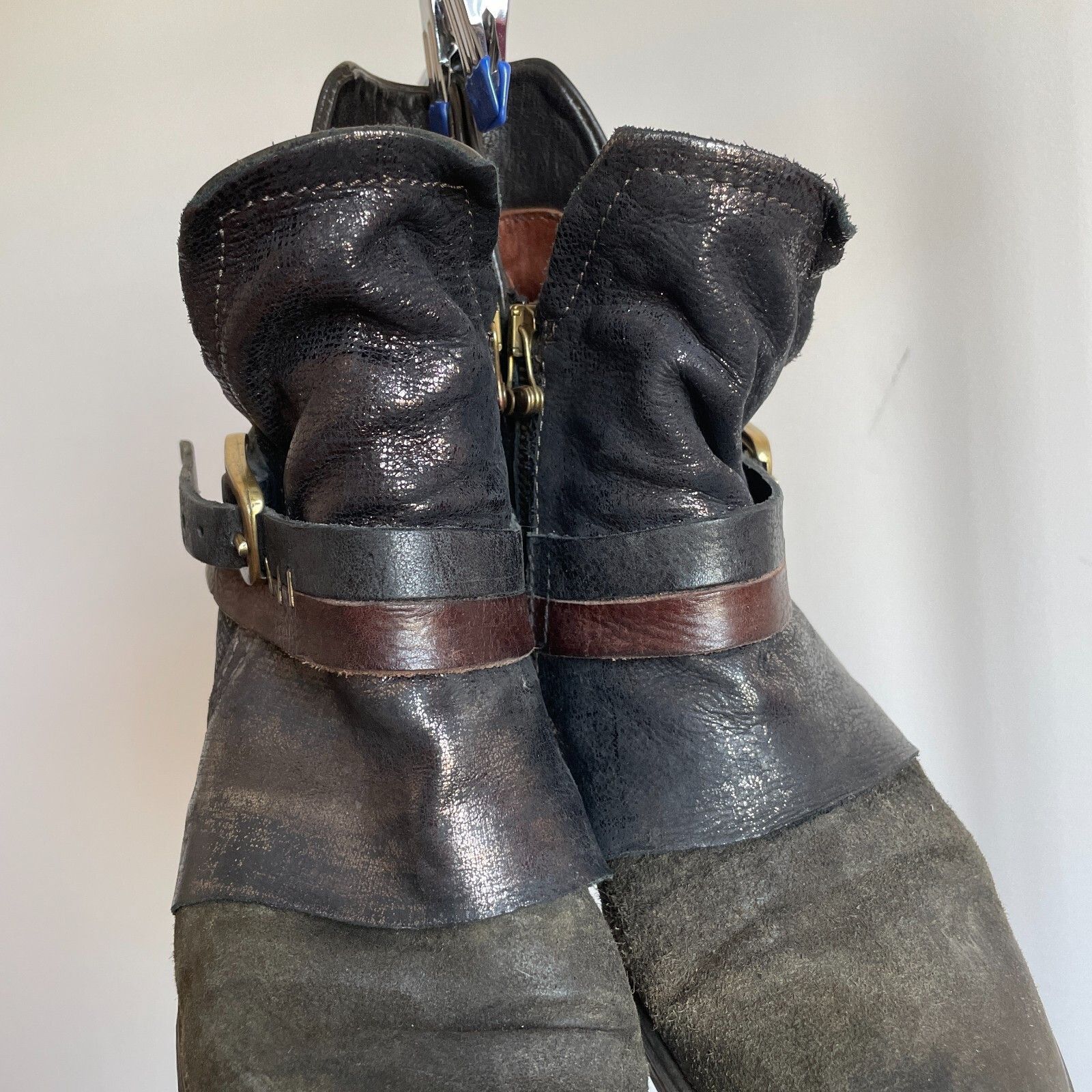 A.S.98 A.S. 98 Airsteps Womens Avant Garde Leather/Suede Boots Size US 8 / IT 38 - 5 Thumbnail