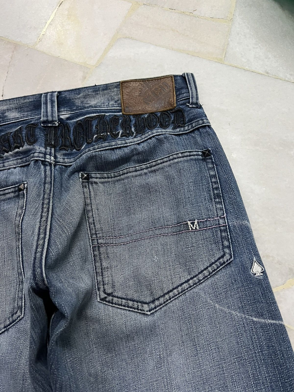 Japanese Brand 💥Baggy💥MCD Faded Punk Jean Very Rare Size US 32 / EU 48 - 19 Thumbnail
