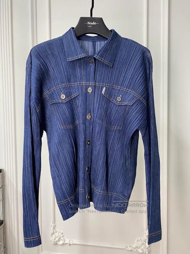 Issey Miyake Issey Miyake Blue Coat Size L / US 10 / IT 46 - 1 Thumbnail