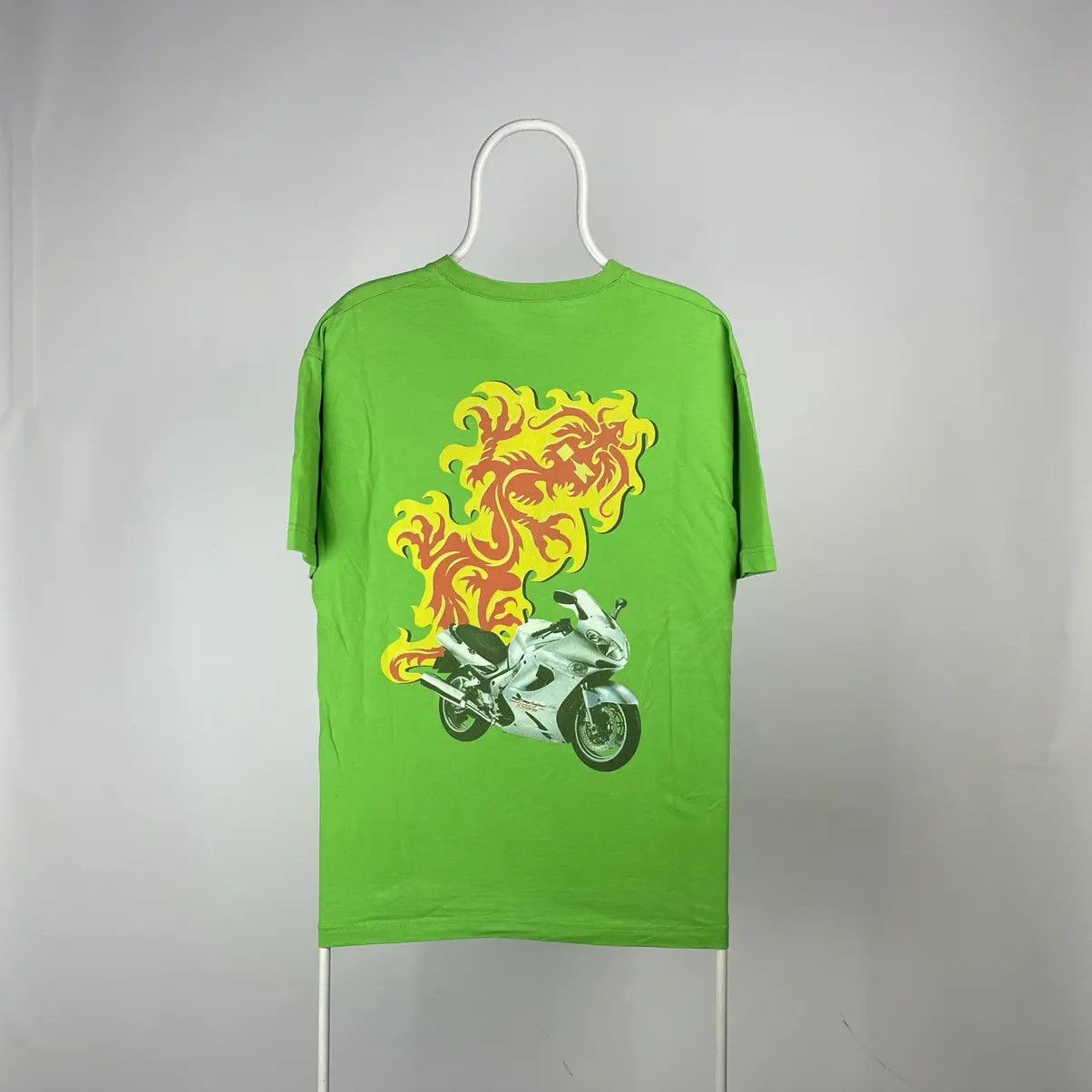 Band Tees Kawasaki moto T-shirt dragon band tee vintage size Large Size US L / EU 52-54 / 3 - 1 Thumbnail