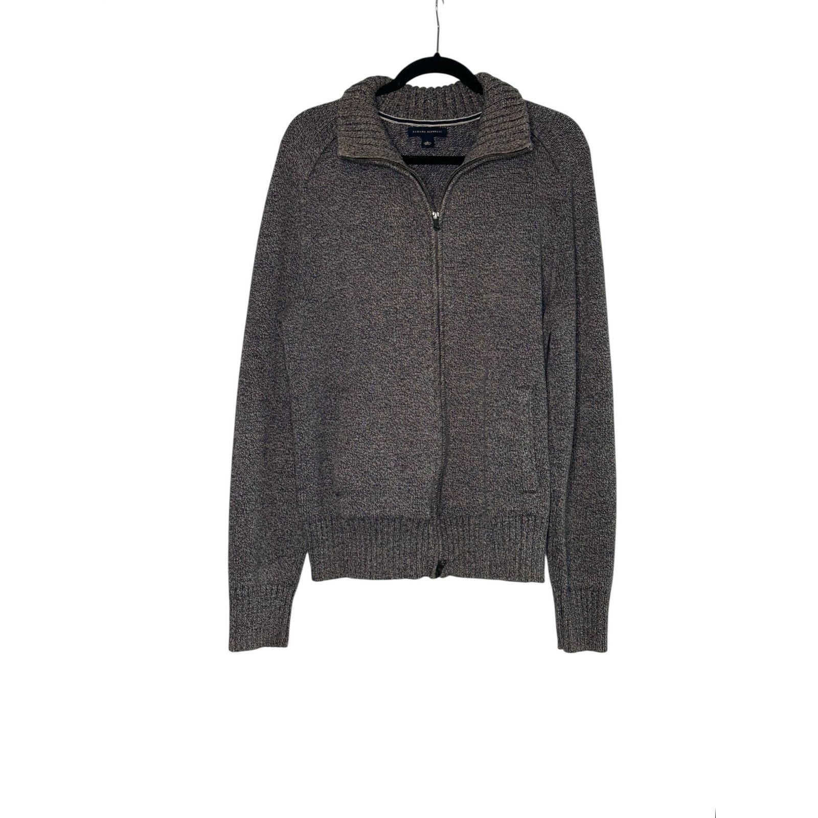 Banana Republic Banana republic blue zippered knit sweater jacket size Large Size US L / EU 52-54 / 3 - 11 Thumbnail