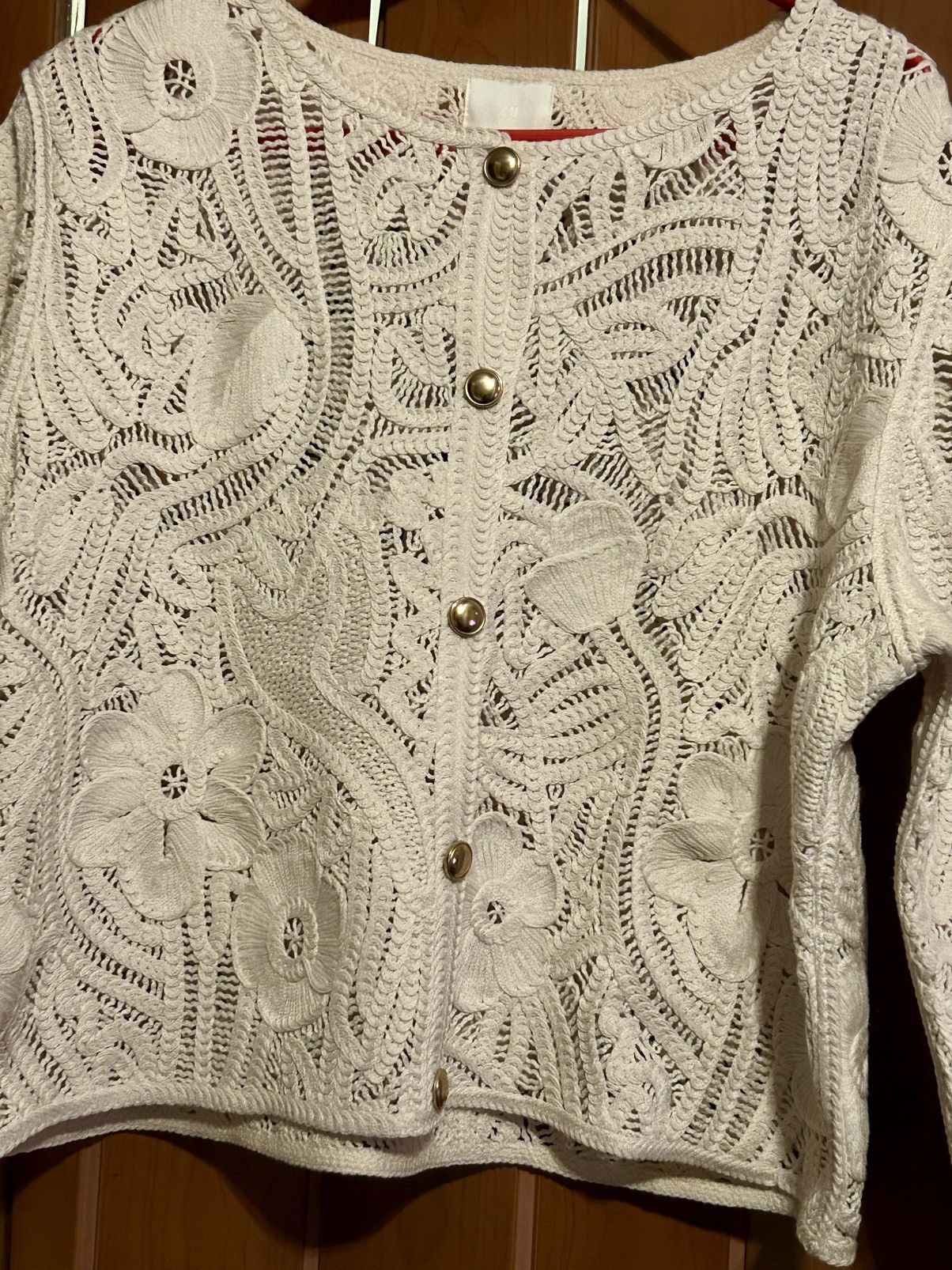 H&M H&M crochet look cardigan Size L / US 10 / IT 46 - 7 Thumbnail