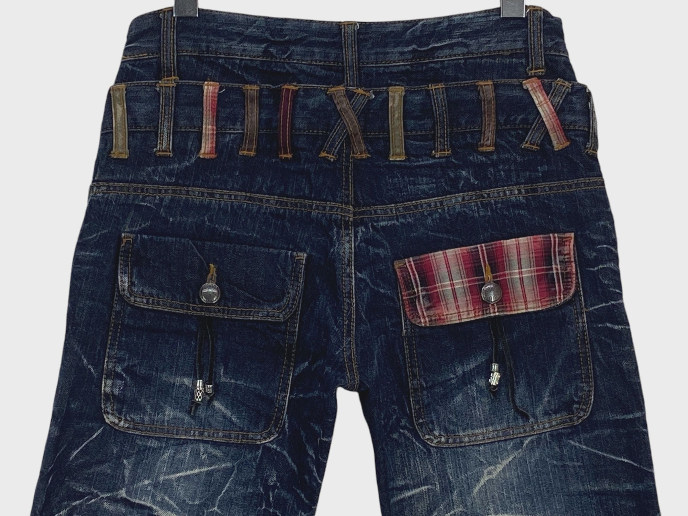 Japanese Brand Nylaus Jeans Double Waist Cropped Jeans Japanese Jeans Size US 29 - 7 Thumbnail