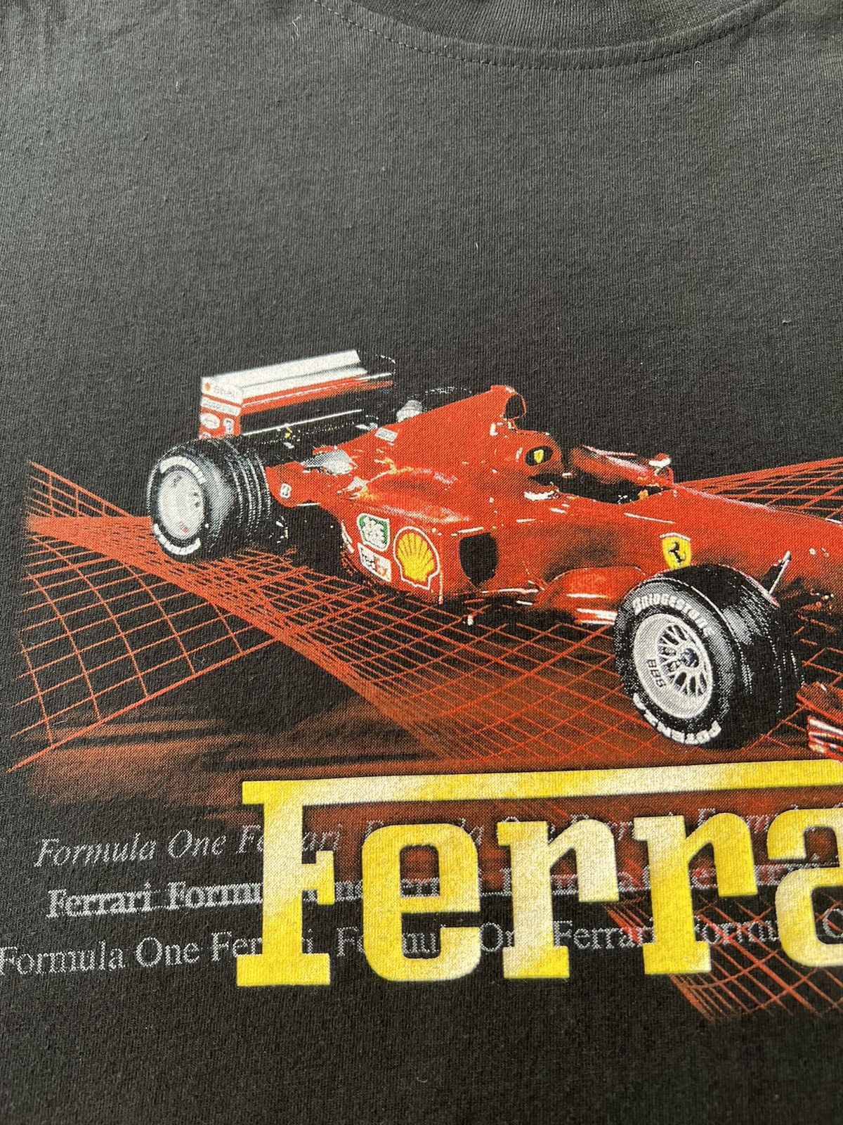 Ferrari Vintage 1999 Ferrari Formula 1 F1 Racing Team Black T-shirt Size US XL / EU 56 / 4 - 4 Thumbnail