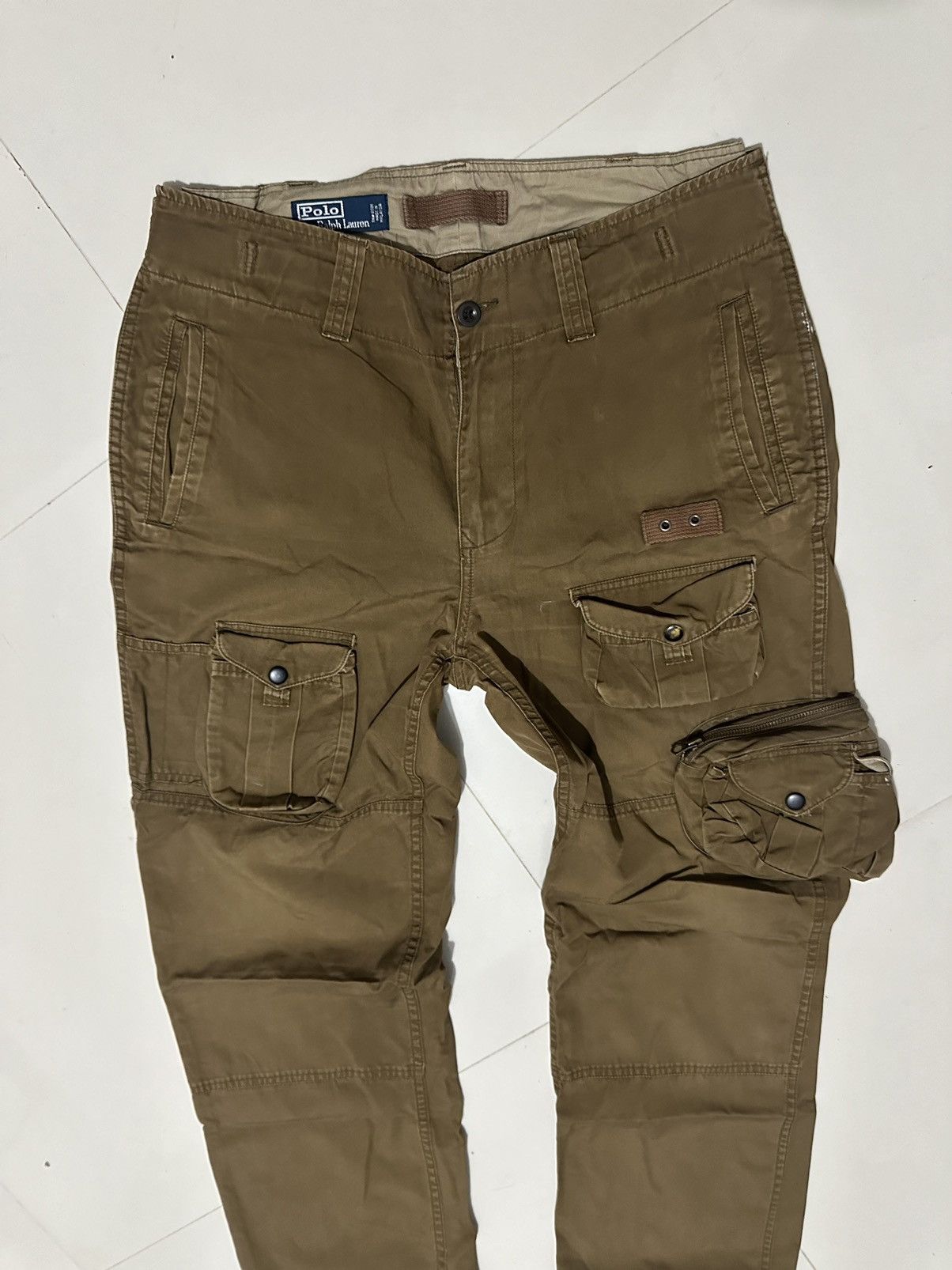 image of Ralph Lauren Rl Multipocket Choco Trousers (Travis Scott Vibes) in Brown, Men's (Size 34)