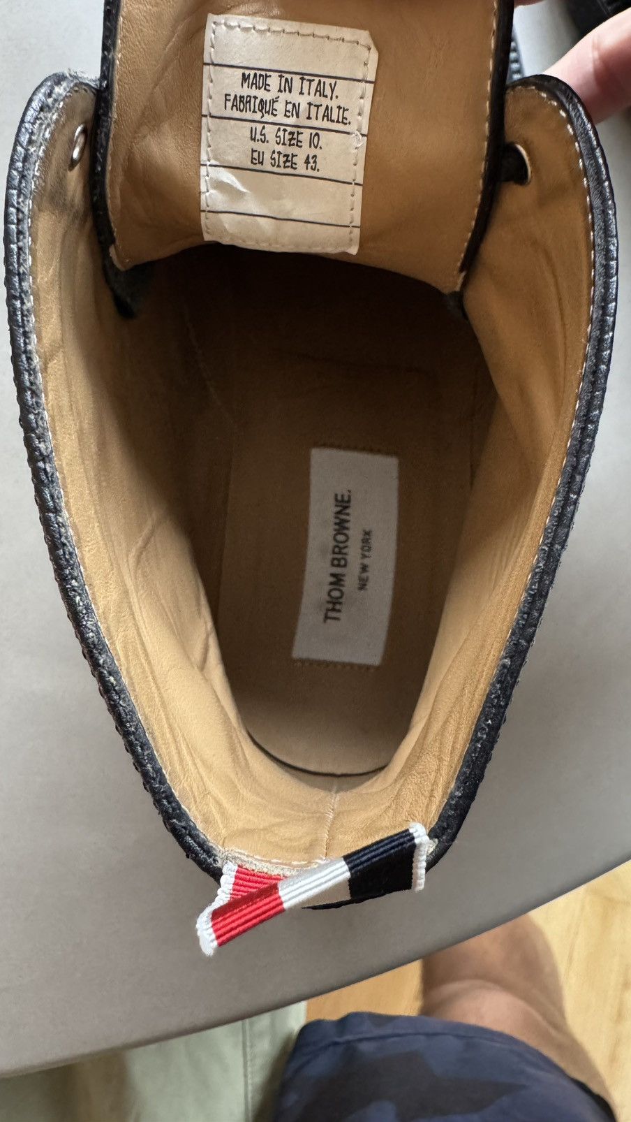Thom Browne Leather Lace-Up Boots Size US 10 / EU 43 - 6 Thumbnail