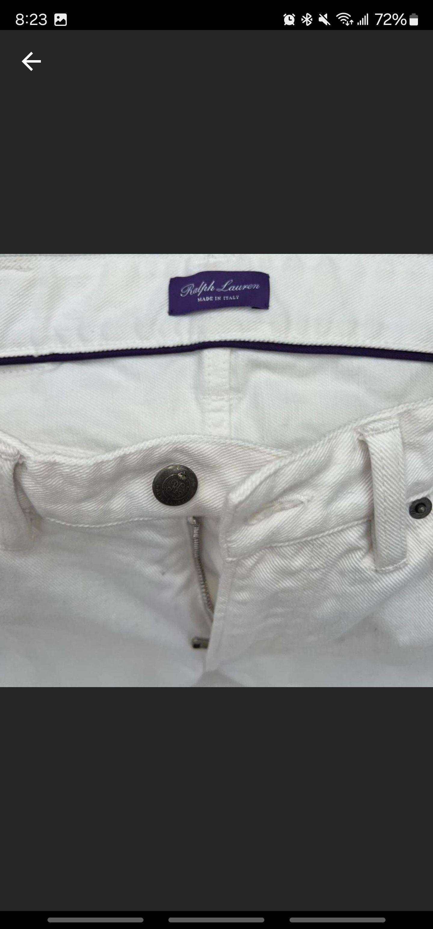 image of Ralph Lauren Purple Label Ralph Laurent Purple Label Jeans in White, Men's (Size 30)