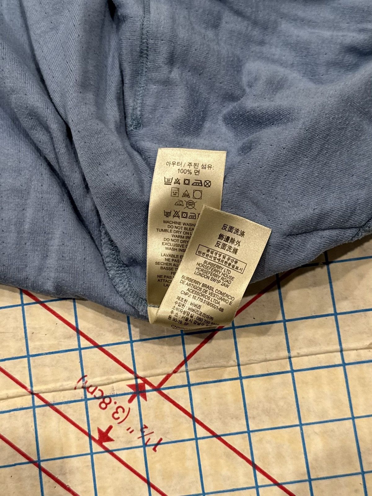 Burberry Burberry Brit Light Blue Full Zip Hoodie Size Small Size S / US 4 / IT 40 - 11 Thumbnail