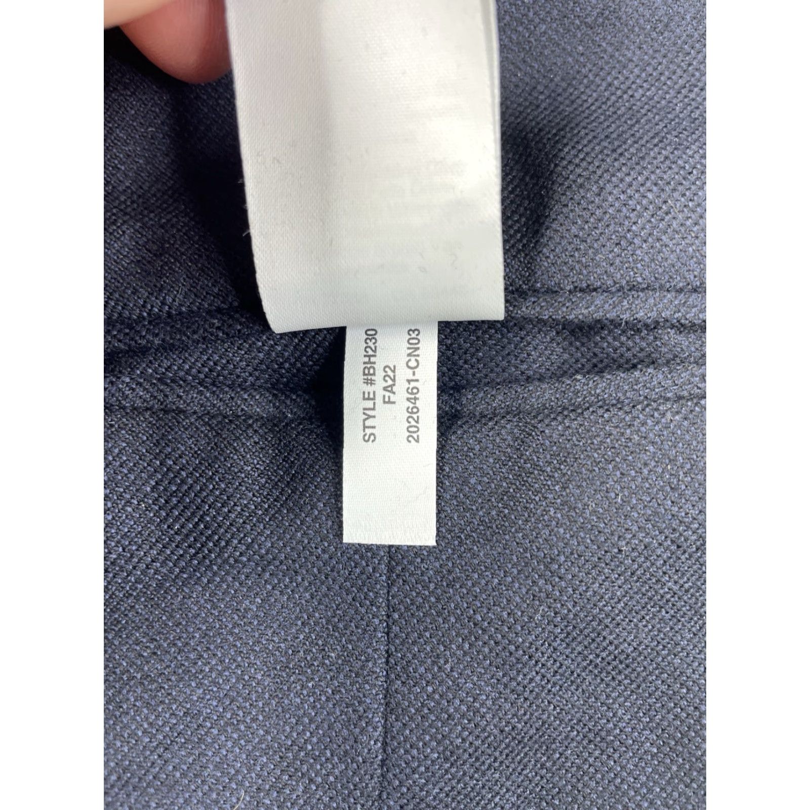 J.Crew J.CREW Moon Slim Suit Jacket Blazer Navy 44R Two-Button Notch Lapel Cotton Wool Blend Men Regular Lining Wool Dress Coat Size 44R - 6 Thumbnail