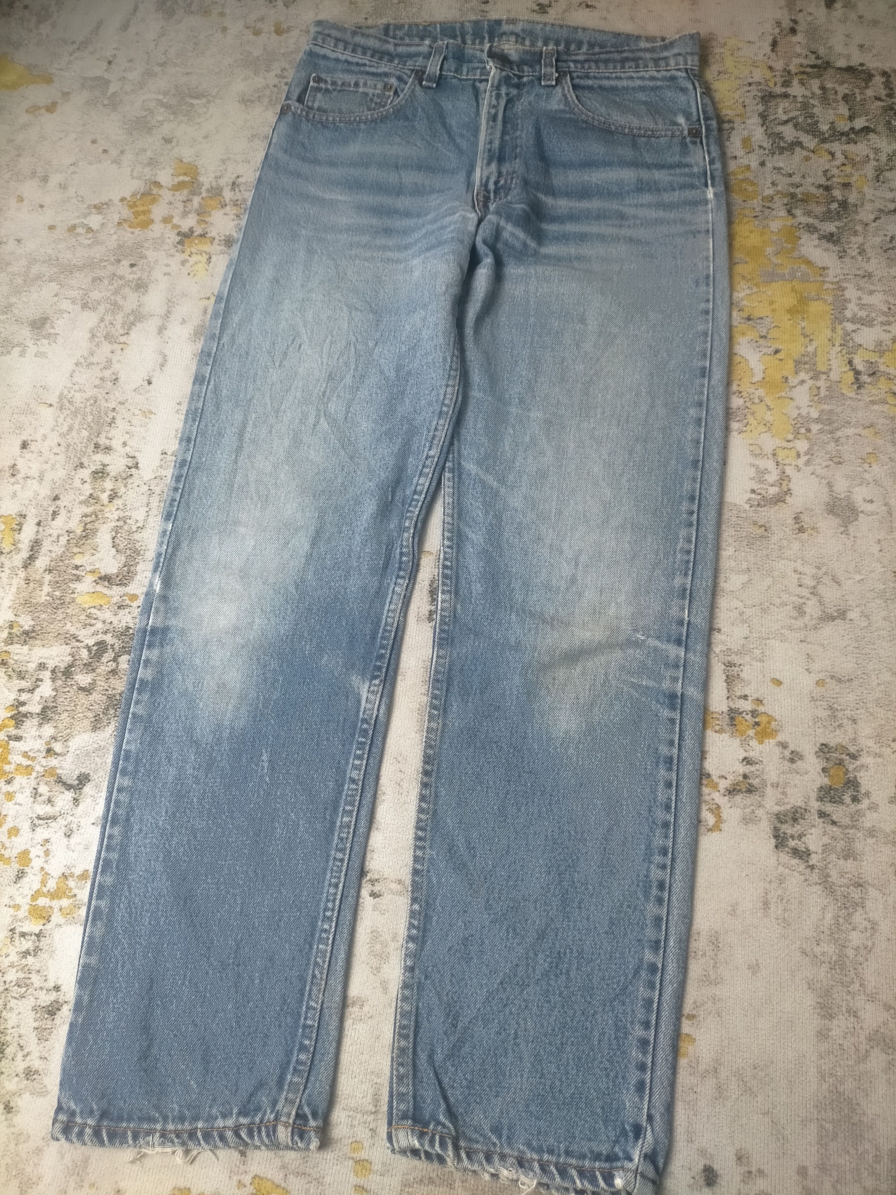 Levi's Vintage Clothing 🔥 Vintage 80s Levis 505 Stone Wash Jeans Size US 32 / EU 48 - 3 Thumbnail