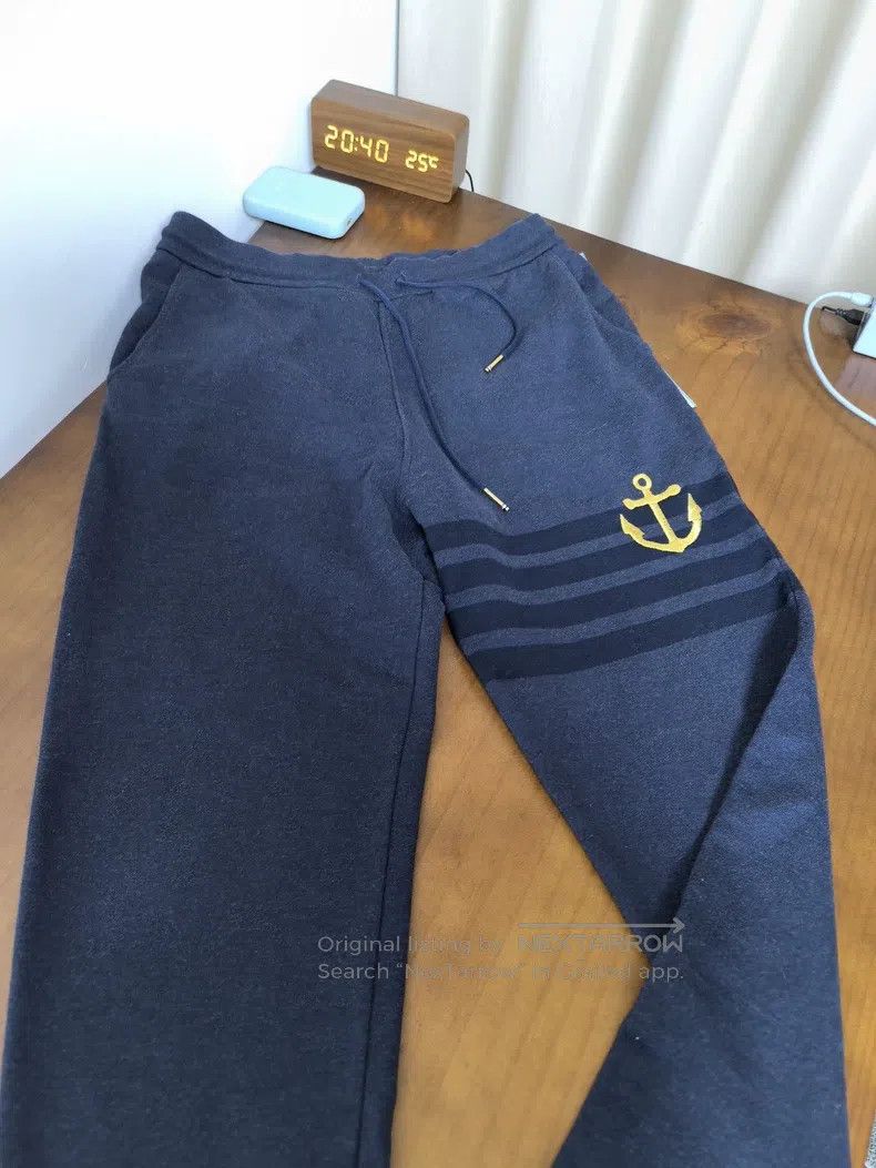 Thom Browne Thom Browne size 1 Anchor Embroidered Sweatpants Size US 30 / EU 46 - 1 Thumbnail