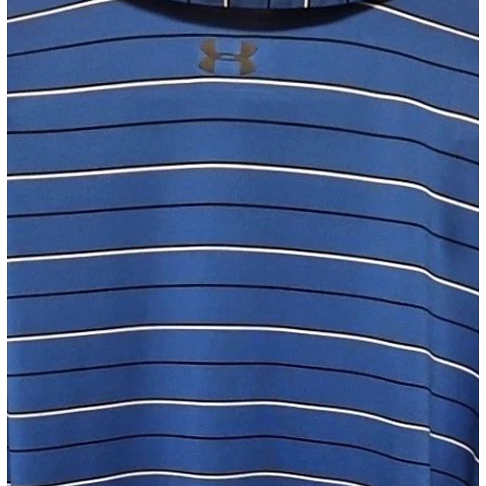 Under Armour Under Armour HeatGear Polo Shirt Men XL Blue Striped Athletic Golf Short Sleeve Collared Pullover Size US XL / EU 56 / 4 - 6 Thumbnail