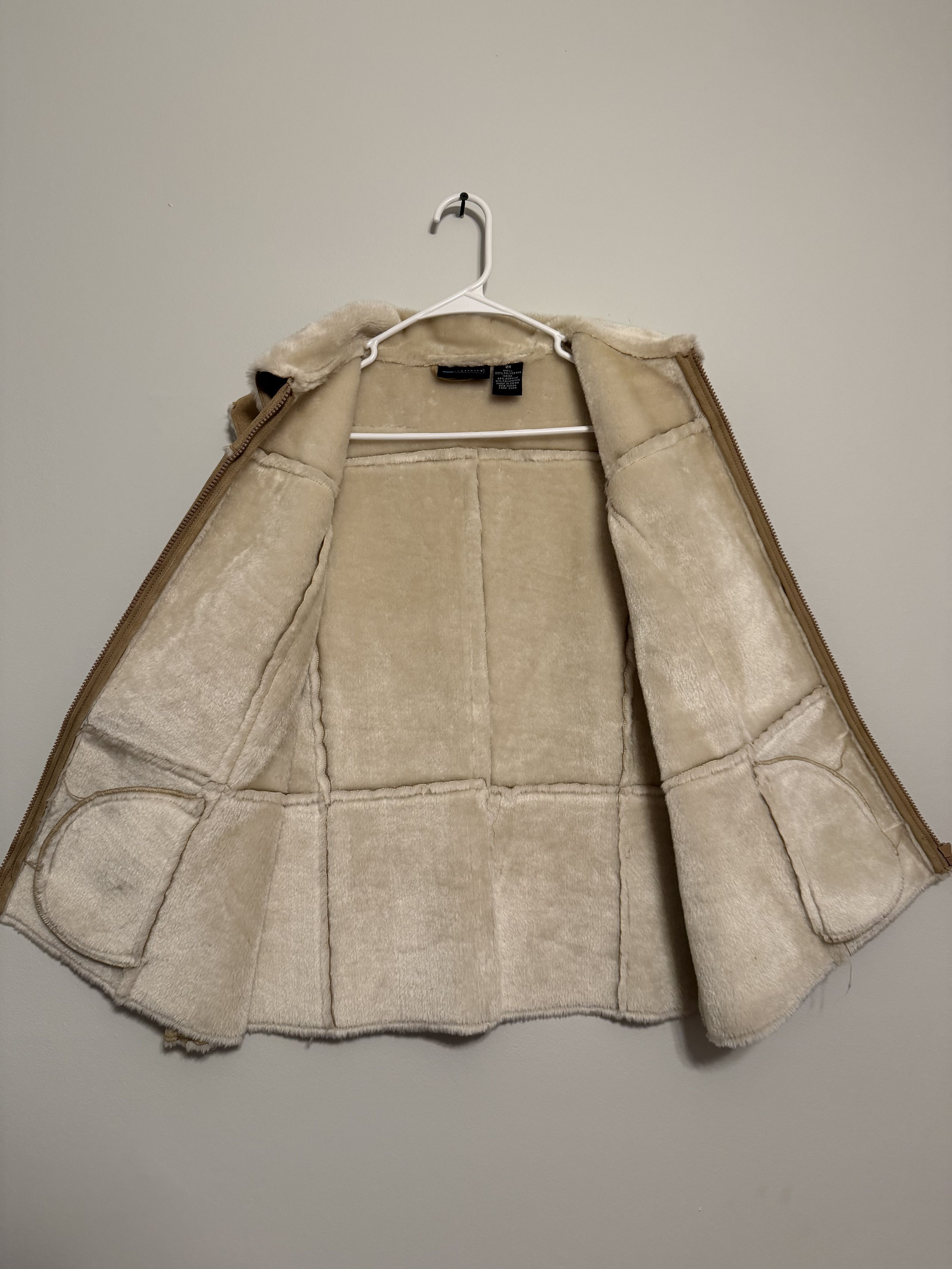 Other Vintage-Inspired Faux Shearling Suede Vest – Women's Size 2X Size XXL / US 16-18 / IT 52-54 - 6 Thumbnail