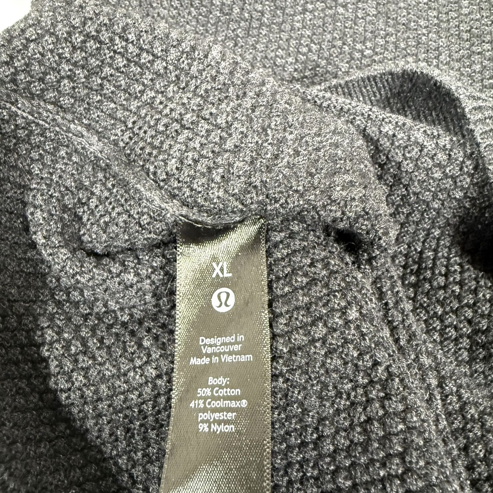 Lululemon Lululemon Mens XL Gray Waffle Knit Crewneck Pullover Sweater Size US XL / EU 56 / 4 - 6 Thumbnail