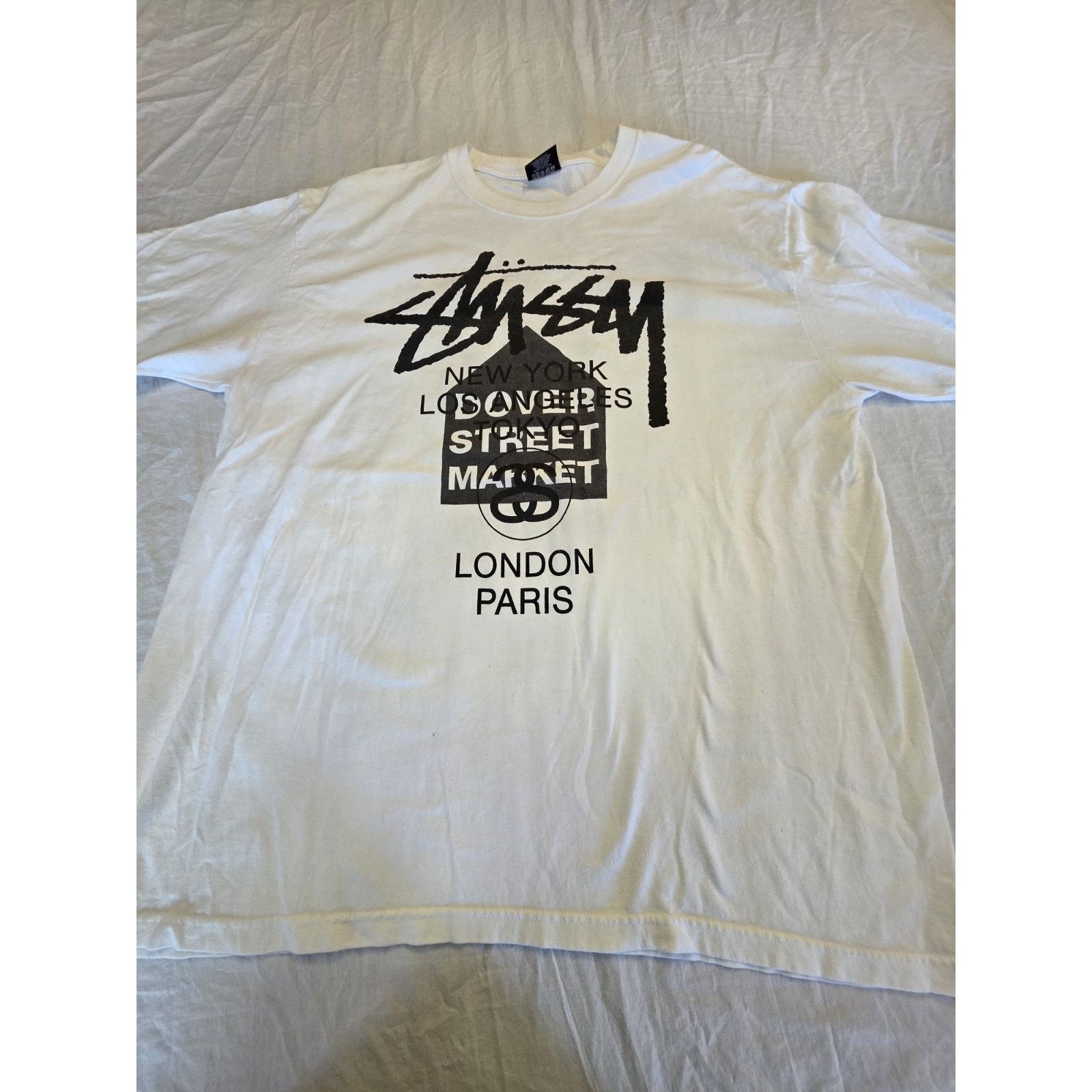 Stüssy x Dover Street Market World Tour Tee white Men's