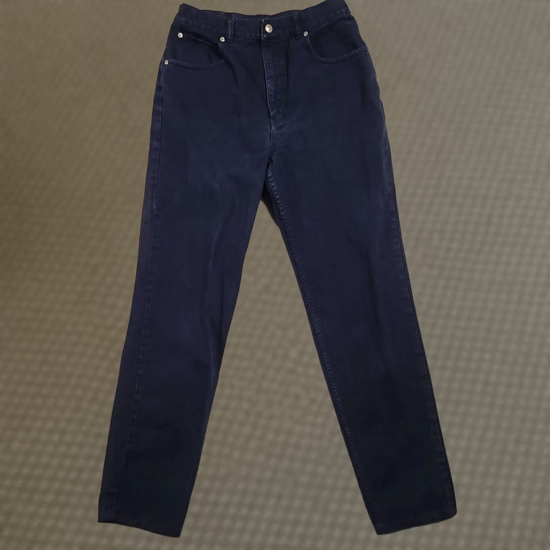 Vintage VINTAGE Lawman Womens High Rise Blue Denim Jeans Size 13 Western Hemmed 5-Pocket Design Straight 90s Cowgirl Retro Jeans Size 34" / US 12 / IT 48 - 1 Thumbnail