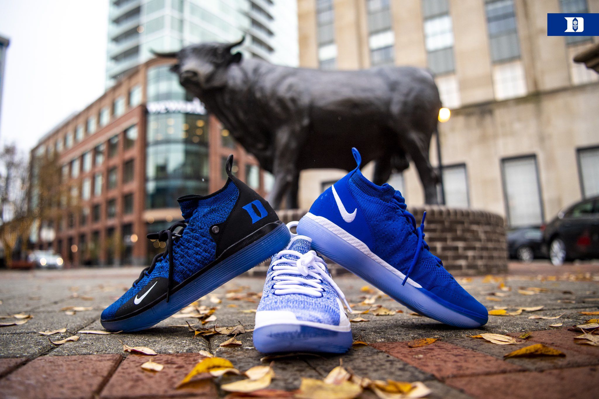 Nike Nike KD 11 Duke Blue Devils Alternate PE PROMO *Unreleased* Size US 13 / EU 46 - 2 Thumbnail