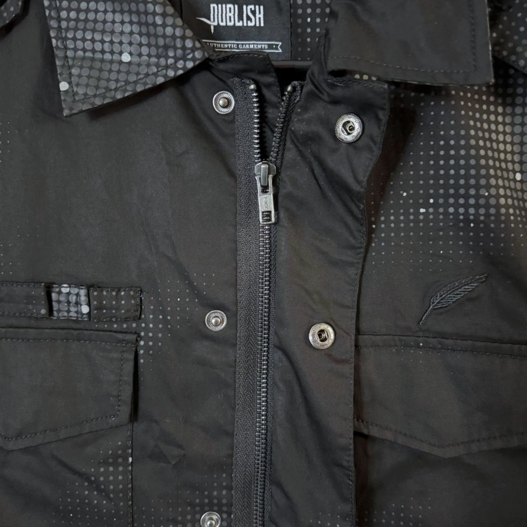 J Brand Publish Brand M65 Military Cargo Field Jacket Black Men's Size Large 100% Cotton Size US L / EU 52-54 / 3 - 7 Thumbnail