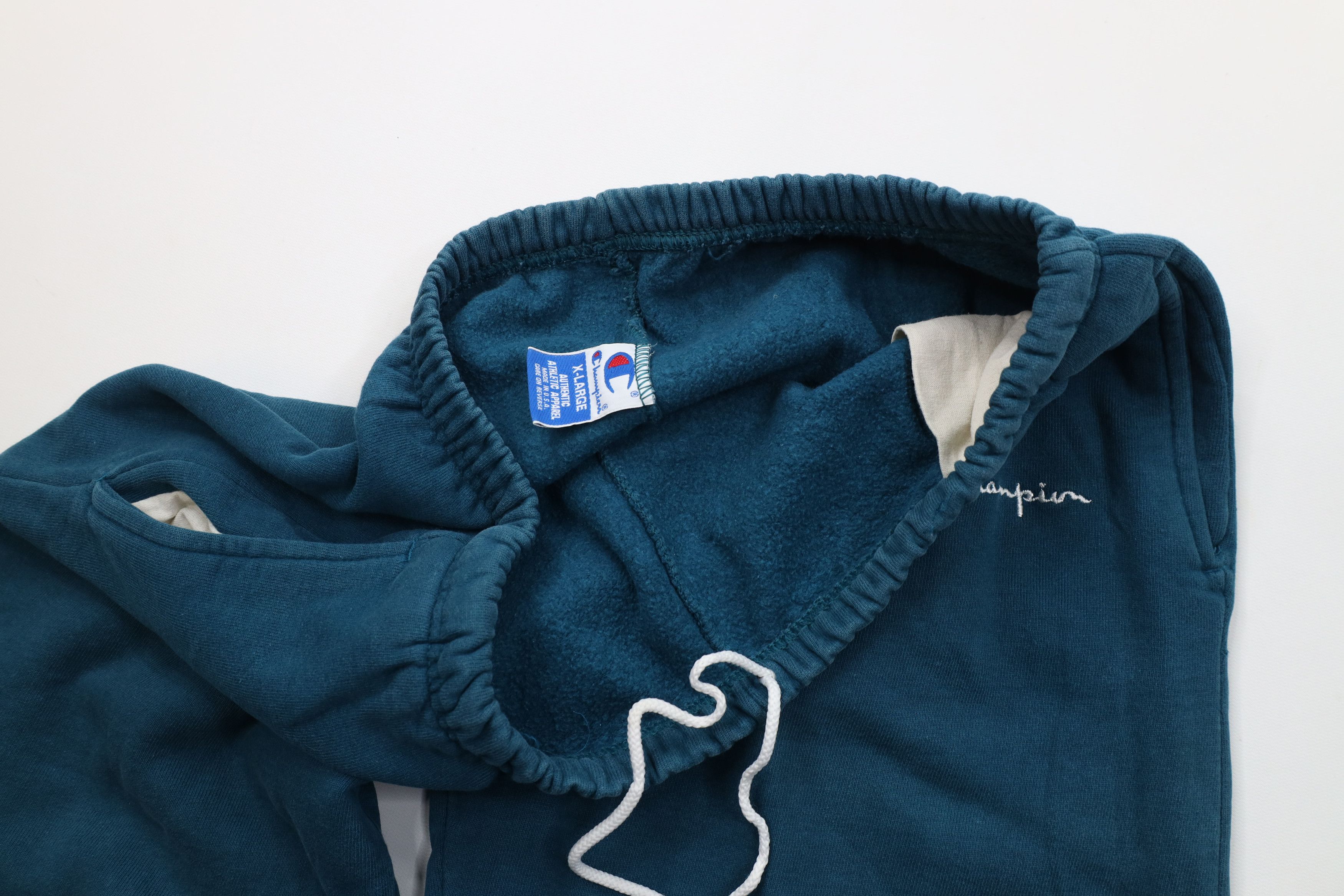 Champion Vintage 90s Champion Spell Sweatpants Joggers Pants Blue USA Size US 38 / EU 54 - 9 Thumbnail