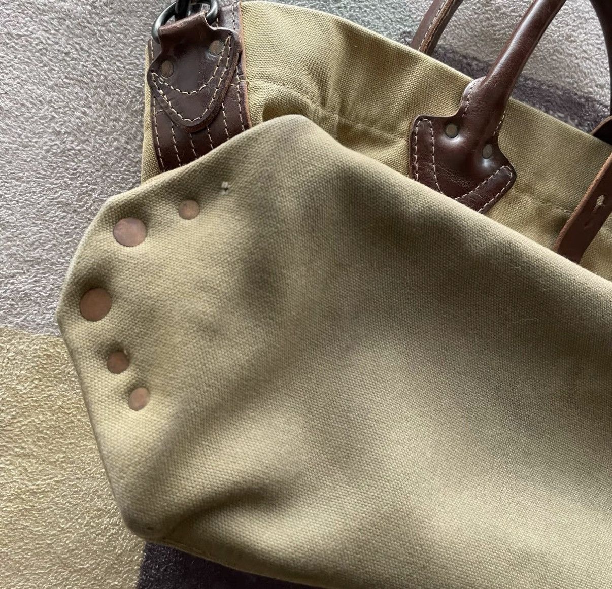 RRL Ralph Lauren RRL Ralph Lauren Double RL Canvas Tote Bag K22 Size ONE SIZE - 3 Thumbnail
