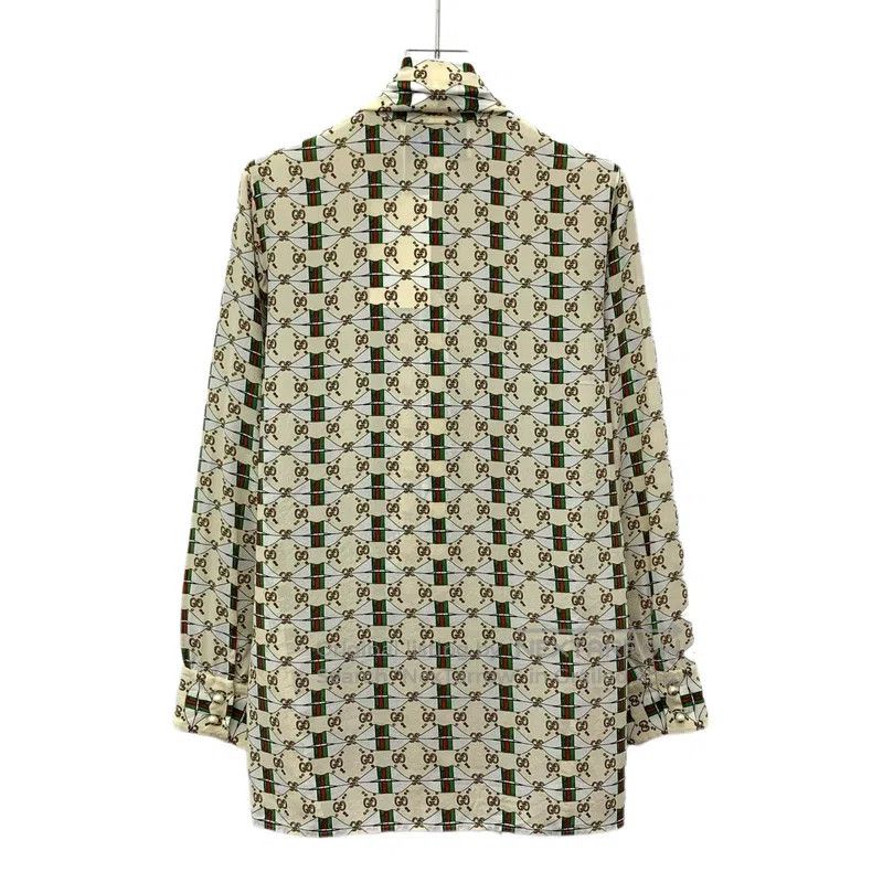 Gucci Gucci Colour-blocked old flower striped full-print mulberr Size US XS / EU 42 / 0 - 2 Thumbnail
