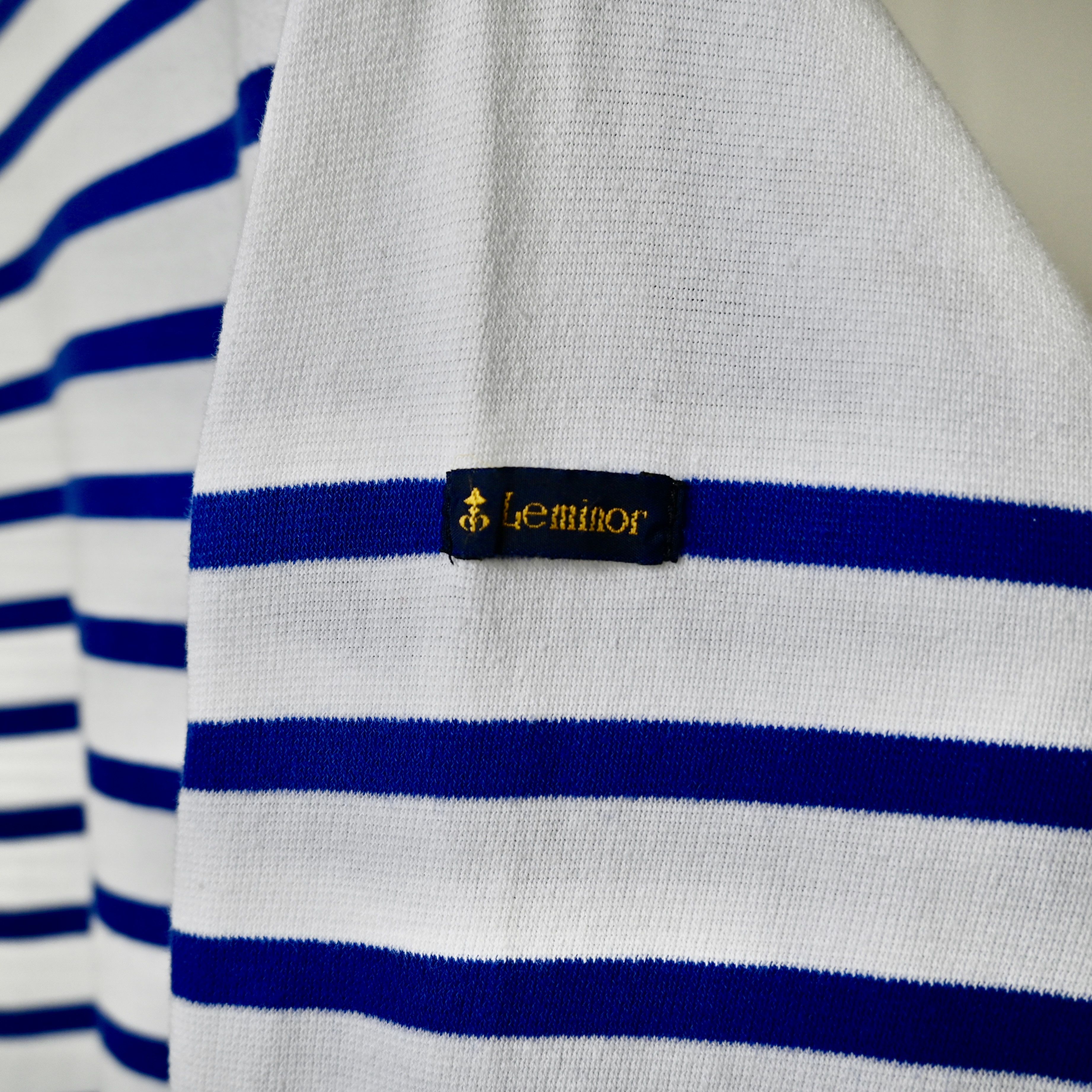 Vintage VTG 1990s Le Minor cotton sailor shirt, striped, T.5/XXL Size US XXL / EU 58 / 5 - 10 Thumbnail