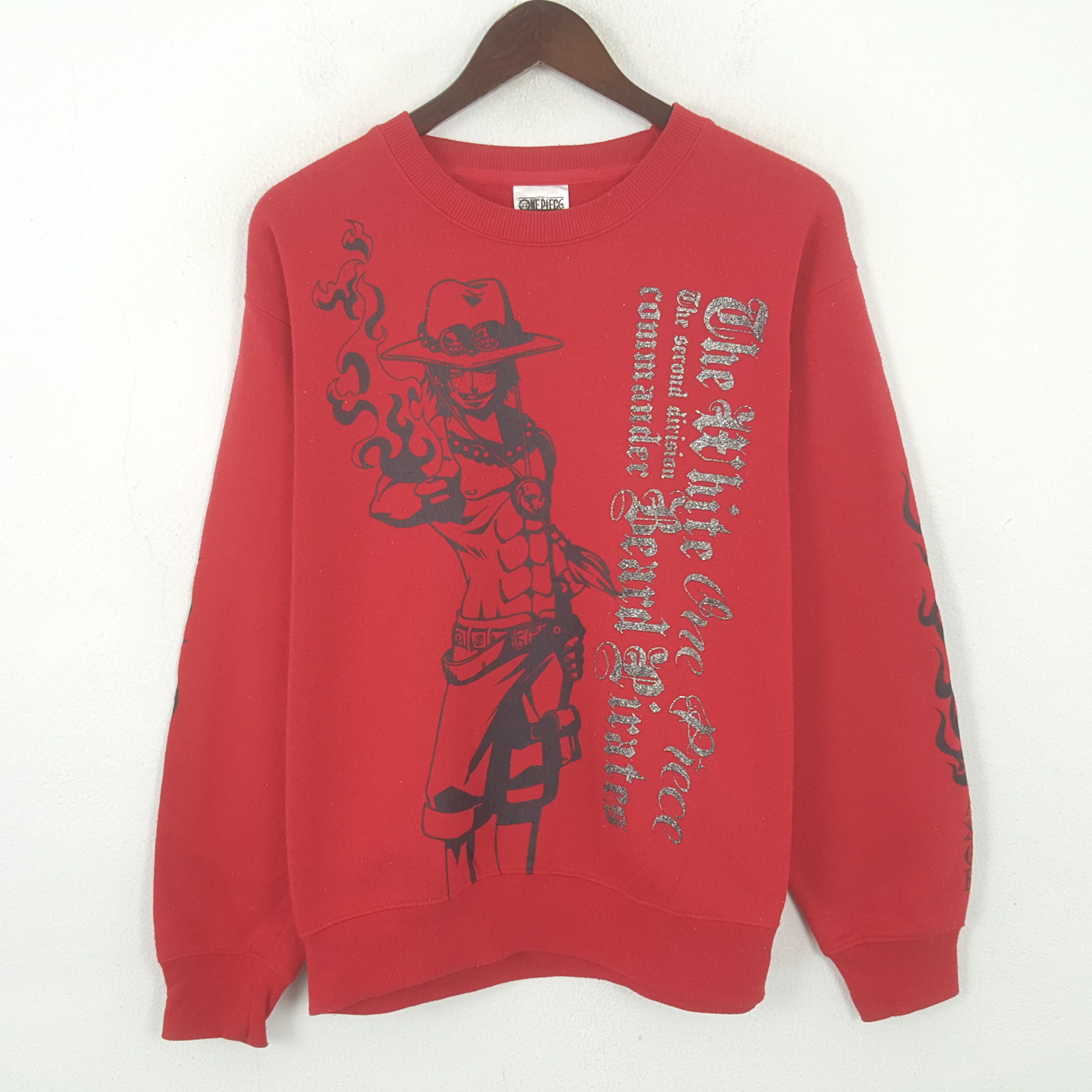 One Piece Vintage The White One Piece Sweatshirt Size US L / EU 52-54 / 3 - 1 Thumbnail