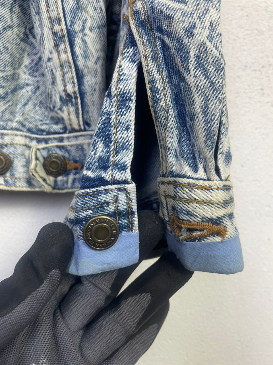 Designer Vintage Valman Denim Jacket Size US L / EU 52-54 / 3 - 12 Thumbnail