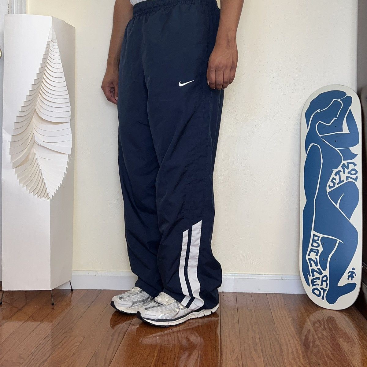 Nike × Vintage Y2K Nike Striped Sweatpants Size US 35 - 6 Thumbnail
