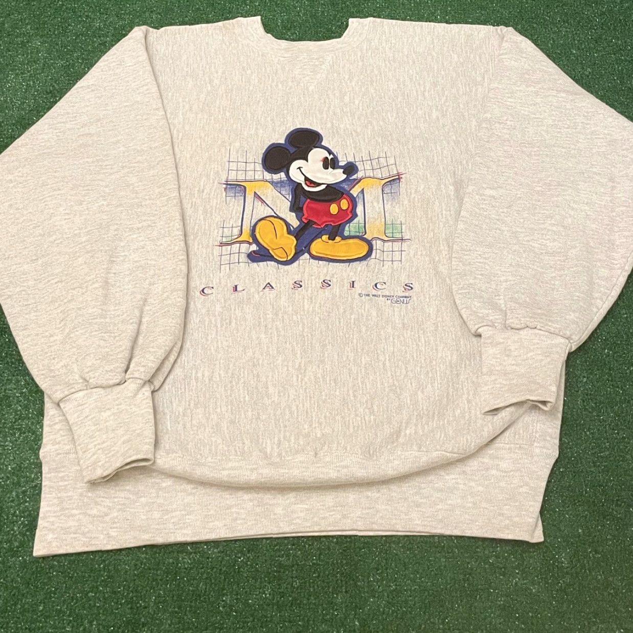 Disney VINTAGE Mickey Mouse 90s Disney Reverse Weave VTG Crewneck Sweater Mens XL Gray Sweatshirt Long Sleeve Pullover Size US XL / EU 56 / 4 - 3 Thumbnail