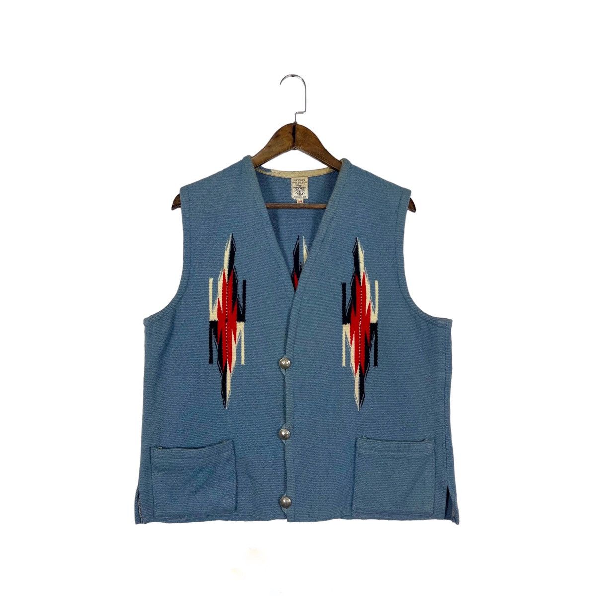 Native × Vintage Vintage 40s Ortega’s Chimayo Southwest Vest Jacket Size US M / EU 48-50 / 2 - 1 Thumbnail