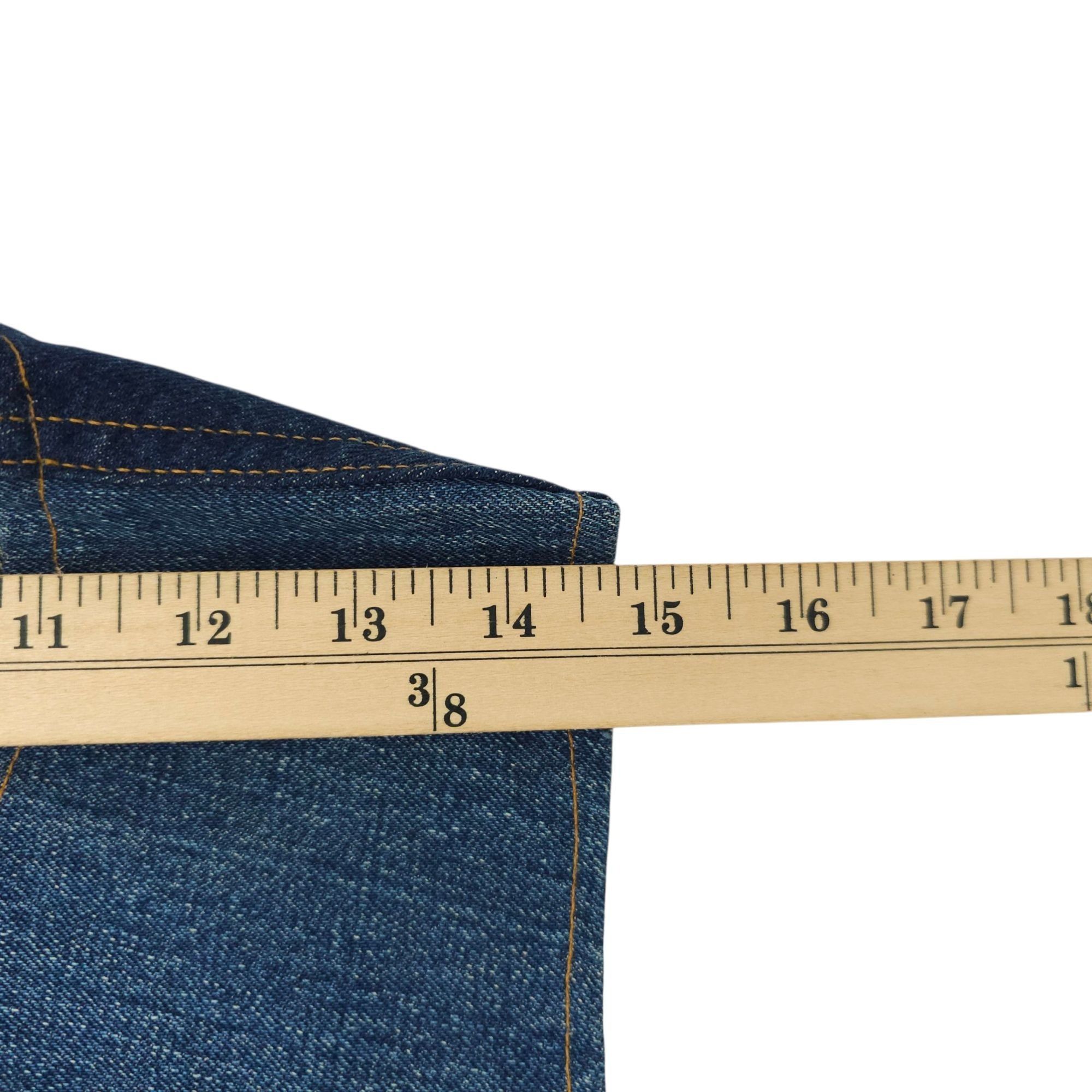 Levi's Levis Fresh Produce Patchwork Denim Vest L Buckle Back Vtg Size L / US 10 / IT 46 - 11 Thumbnail